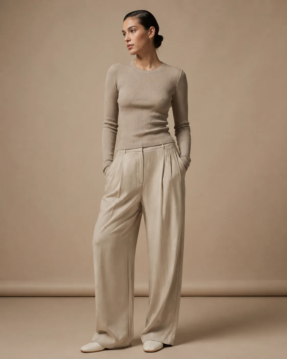 Ribbed Long Sleeve Top